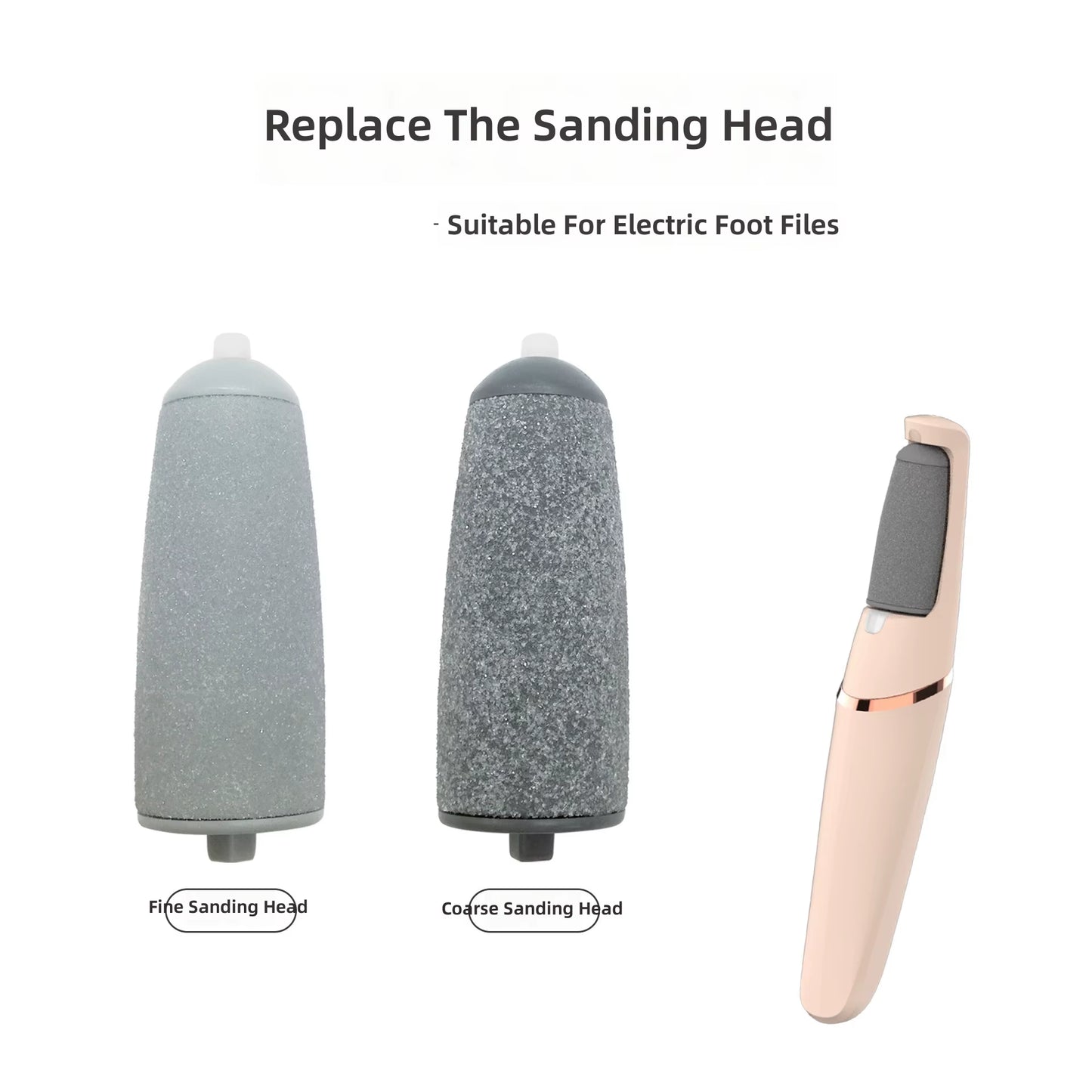 USB Rechargeable for Home Use Nail Polish Remover Exfoliation Tools Foot Massagers Exfoliating Heads